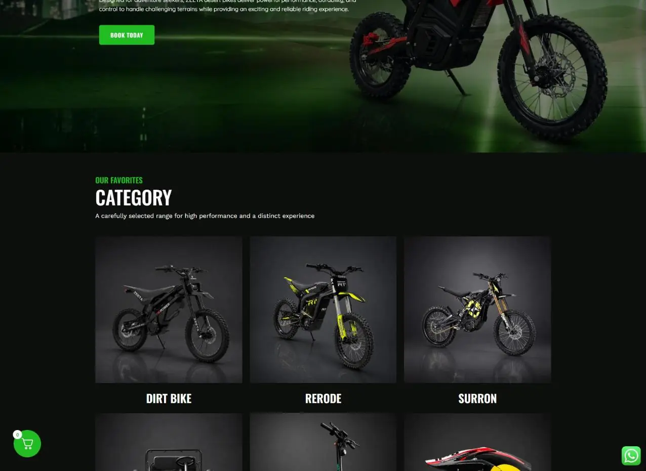 Screenshot of the Zeeta website — Homepage